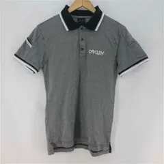 オークリー Oakley ポロシャツ グレー系 Mサイズ メンズ ロゴ刺繍のサムネイル