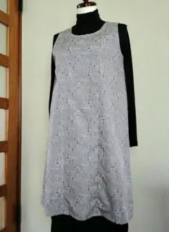 ジャンパースカート　ワンピース　チュニック　着物リメイク　ハンドメイド