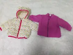 カラフルドット柄フード付きジャケット