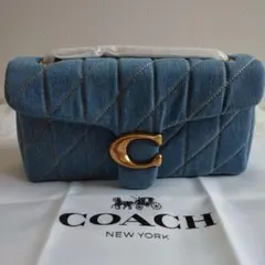 ✨COACH✨ デニム キルティング26 ショルダーバッグCR704　新品‼️のサムネイル
