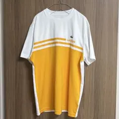 LACOSTE SPORT ラコステ ポロシャツ US L ホワイト/イエローのサムネイル