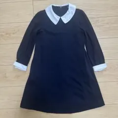 UNIQLO 襟付きワンピース 130サイズ ネイビー