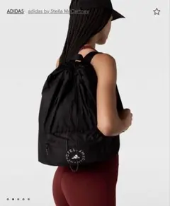 adidas by STELLA McCARTNEY. 巾着 リュック 黒