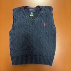 Polo Ralph Lauren ケーブル編みセーター 3/3T ネイビー