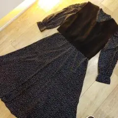 Lily Brown　ニットベストとセットアップ　ワンピース