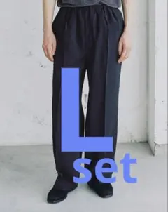 LIDNM リドム Rayon Luft Easy Slacks Lサイズ - メルカリ