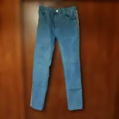 MPS デニムブルー サイドストライプ ロングパンツ