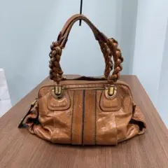 クロエ　ベイバッグ　トートバッグ　Chloe bay Y2Kキャメル クロエ ベイバッグ トートバッグ Chloe bay Y2Kキャメル - メルカリ