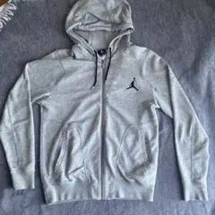 Jordan グレー ジップアップフーディ M