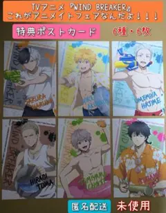 ウィンドブレイカー アニメイトフェア 特典ポストカード 水着姿 6枚