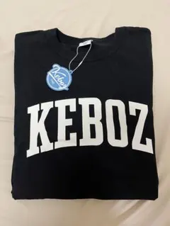 KEBOZ ブラック オーバーサイズ Tシャツ