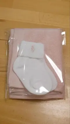 ラルフローレン　ベビー　靴下　ハンドタオルセット　0-6M　9-11cm