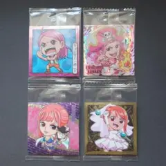 【匿名配送】ワンピース ウエハースシール 4枚