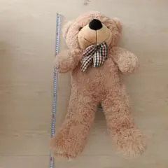 ベージュのくまのぬいぐるみ KTD-009I-V 全長約65cm