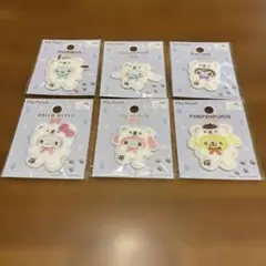 サンリオ ふわふわスノーワッペン 6枚セット