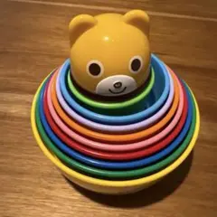 【不足あり】ミキハウス　ラトルコップタワー　スタッキングカップ