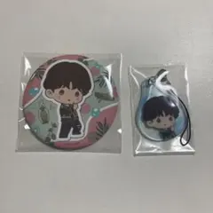 セガラッキーくじ　BEOMGYU 缶バッジとキーホルダー セット