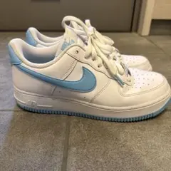 Nike Air Force 1 ホワイト/ブルー 25.5cm 箱無し