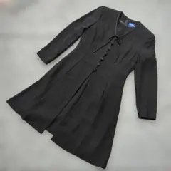 ★b2526 2527 COCCOLUSSI【9AR】ブラック フレアワンピース