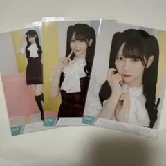 ≠ME 谷崎早耶 生写真 7周年コンサート 衣装 3種コンプリートセット