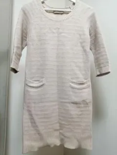 BEAUTY&YOUTH ライトベージュ ニットワンピース