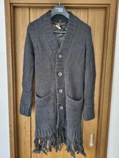 良品 NO ID.ノーアイディー ショールカラー ケブーブルニット 