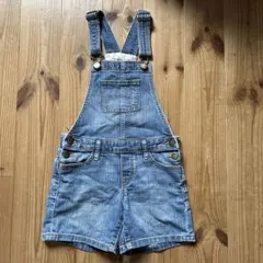 GapKids デニムオーバーオールショートパンツ 130cm