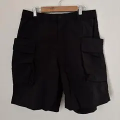 ユニクロU パラシュートカーゴショーツ　ブラック　Lサイズ