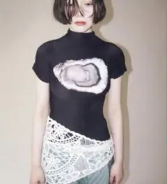 musubore pleatsed print tops 牡蠣　プリーツトップス 2026年最新】牡蠣トップスの人気アイテム - メルカリ トップス