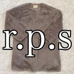 r.p.s アールピーエス　レディース　フェイクファーノーカラーコートのサムネイル