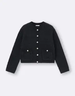 ツイードカーディガン