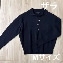 ザラ　襟付きニットトップス