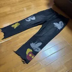 Desigual ブラックデニム ミッキー柄