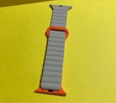 【新品未使用】Apple Watch シリコンバンド うすグレーオレンジ