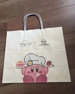 Kirby Café × CAPTAIN SWEETS BURGER 紙袋