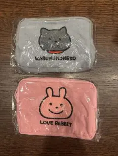 【匿名配送】にしむらゆうじ作品 ラブラビット でっかいフェイスクッション 2点 BANDAI - にしむらゆうじ作品 ラブ♡ラビット でっかいフェイス