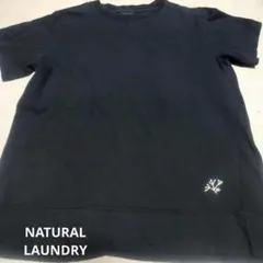 NATURAL LAUNDRY ネイビー厚手コットン Tシャツ Sのサムネイル