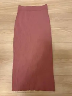 【coca•コカ】ピンク ロングスカート リブスカート　レディース　春服