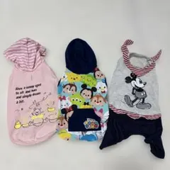 犬用フード付きウェア プーさん　ツムツム　ミッキー
