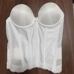 【美品】ブライダルインナー ホワイトコルセット クラウディア