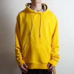 champion ロゴ刺繍 プルオーバーパーカー イエロー /ZW46