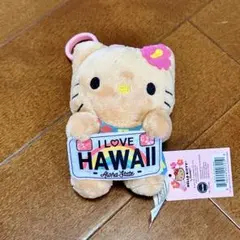 新品未使用◆ハワイ限定日焼けキティ◆ぬいぐるみキーホルダー ABCマート