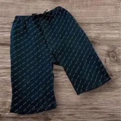 甚平　メンズ　ショートパンツ　ウエストゴム　ネイビー　Mサイズ