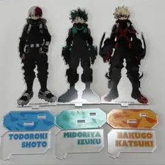 ヒロアカ オリジン アクスタ ステルススーツ 爆豪勝己 緑谷出久 轟焦凍