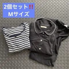 マタニティパジャマ Mサイズ 2着セット ワンピース パンツ