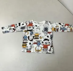 PEANUTS 総柄 長袖Tシャツ 80cm 西松屋　スヌーピーのサムネイル