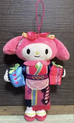 サンリオピューロランドコラボライブキャラマイメロ 和風ぬいぐるみ