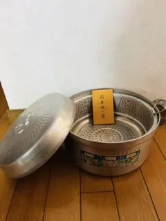 未使用 ダイヤアルミ 両手 煮込み鍋 37cm 大型 鋳物 鍋 木蓋 昭和