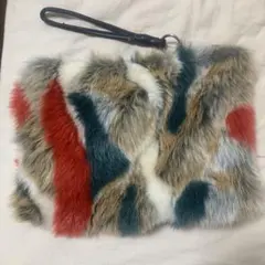 ファー クラッチバック