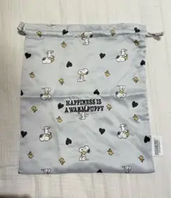 【〈新品未使用〉GUスヌーピーパジャマ付属品　巾着袋】